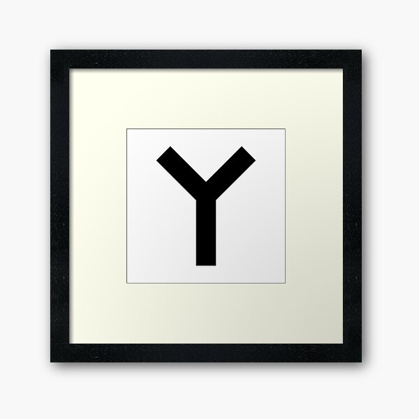 Thieves' Cross, also known as the Furka Cross. Black and white. Framed Art Print