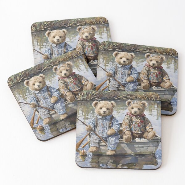 Item preview, TEDDY BEARS BY THE RIVER designed and sold by denise nys.