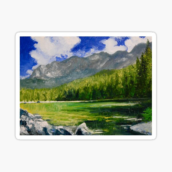 Eibsee in Germany Sticker