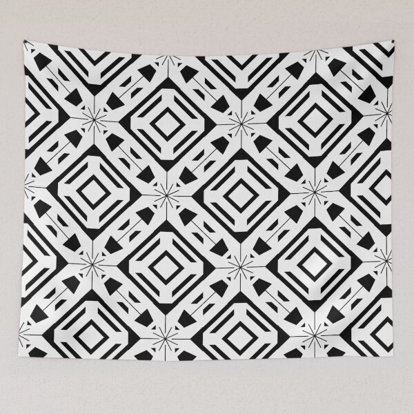 Item preview, Retro Art Deco Geometric Pattern 24.P06.047.048 designed and sold by Space & Care - Art Deco GeoMetrica.