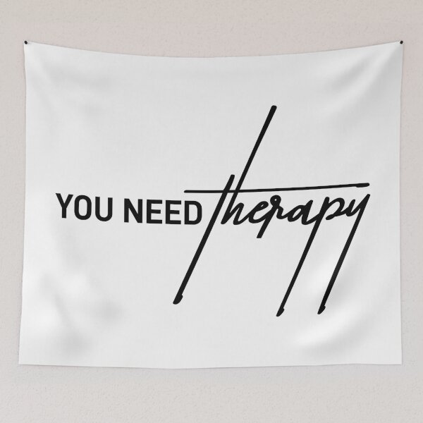 Item preview, You Need Therapy Sarcastic Quote Design designed and sold by ReggieDior.