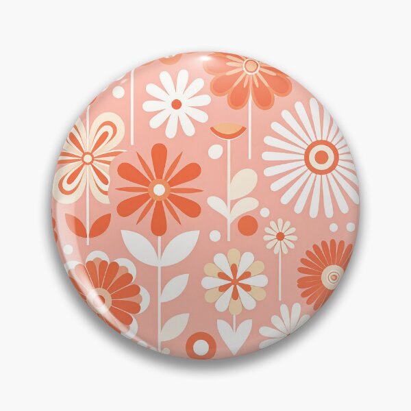Item preview, 60's Retro Flowers Pattern designed and sold by ArtFactoryAI.