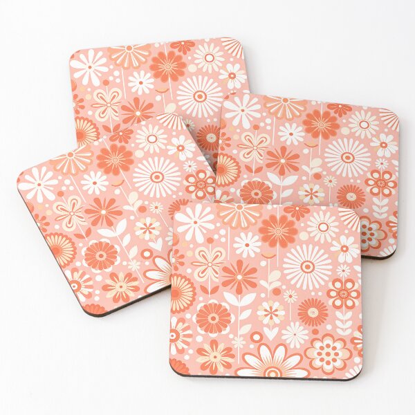 Item preview, 60's Retro Flowers Pattern designed and sold by ArtFactoryAI.