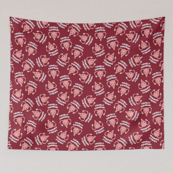 Item preview, Totally Cuterus uterus, PMS period, red designed and sold by Joan and Rose.