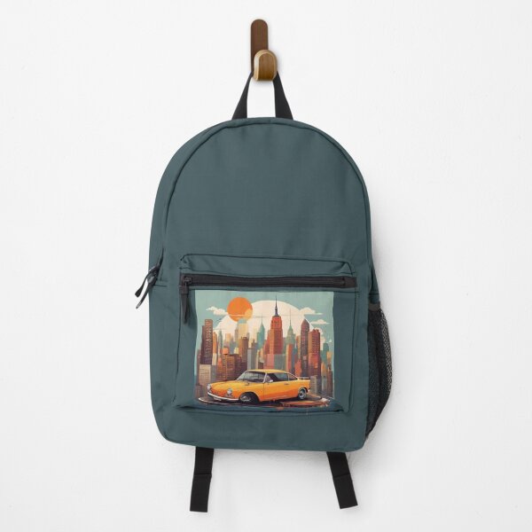 Item preview, ORANGE CAR-RETRO CITY SCENE ONE designed and sold by denise nys.
