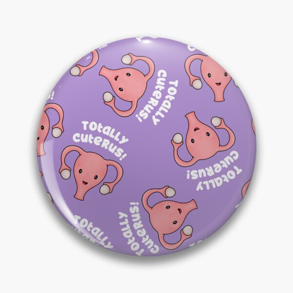 Item preview, Totally Cuterus uterus, PMS period, purple designed and sold by Joan and Rose.