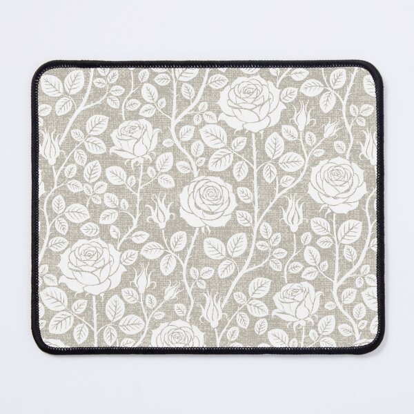 Item preview, Vintage roses on linen and white designed and sold by colorofmagic.