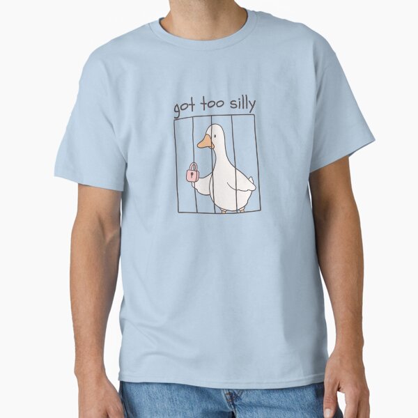 Item preview, Got Too Silly – Funny Goose in Jail designed and sold by A Little Unhinged.