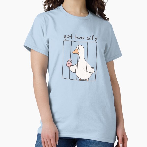 Item preview, Got Too Silly – Funny Goose in Jail designed and sold by A Little Unhinged.