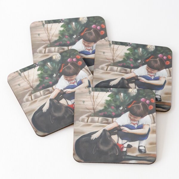 Item preview, A soft pastel drawing of Tin Tin my Labrador and Me designed and sold by JessicaKeegan.
