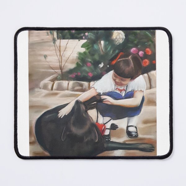 Item preview, A soft pastel drawing of Tin Tin my Labrador and Me designed and sold by JessicaKeegan.