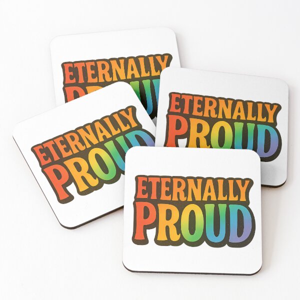 Item preview, Eternally Proud – Rainbow Gradient Typography designed and sold by Haus Of Sin.