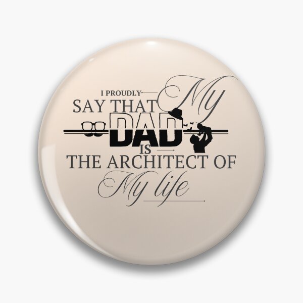 Item preview, Dad – The Architect of My Life | Emotional Father's Day Quote designed and sold by MedhaCreations.