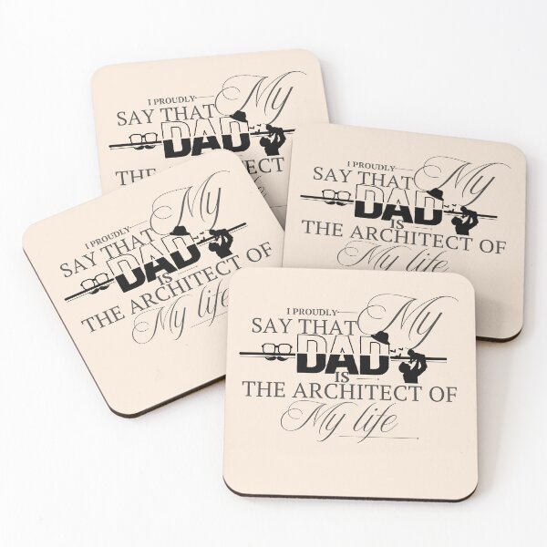 Item preview, Dad – The Architect of My Life | Emotional Father's Day Quote designed and sold by MedhaCreations.