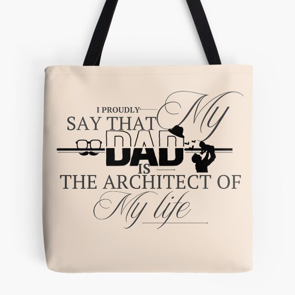 Item preview, Dad – The Architect of My Life | Emotional Father's Day Quote designed and sold by MedhaCreations.