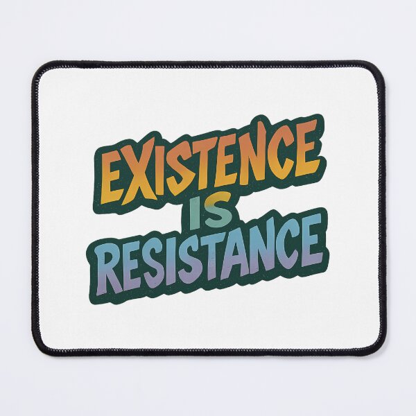 Item preview, Existence is Resistance – Gradient Pride Typography designed and sold by Haus Of Sin.