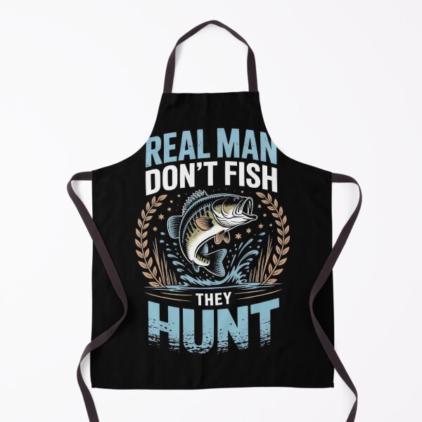 Item preview, Real Men Hunt — Fierce Largemouth Bass Fishing Vector Emblem designed and sold by ARTReMi.