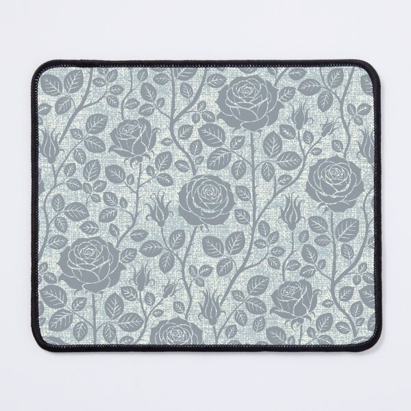 Item preview, Vintage roses in steel blue designed and sold by colorofmagic.
