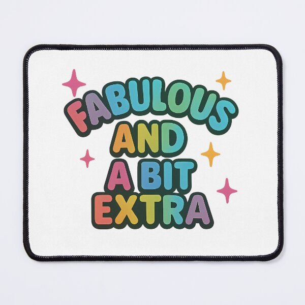 Item preview, Fabulous and a Bit Extra – Colorful Pride Typography designed and sold by Haus Of Sin.
