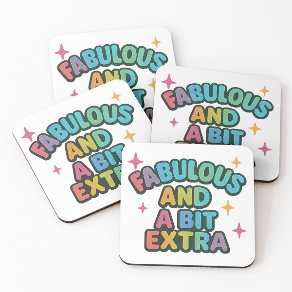 Item preview, Fabulous and a Bit Extra – Colorful Pride Typography designed and sold by Haus Of Sin.