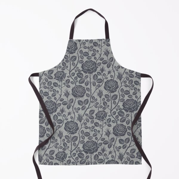 Item preview, Vintage roses in charcoal grey designed and sold by colorofmagic.