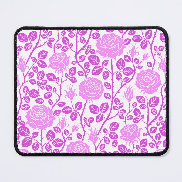 Item preview, Vintage roses in pink on white designed and sold by colorofmagic.