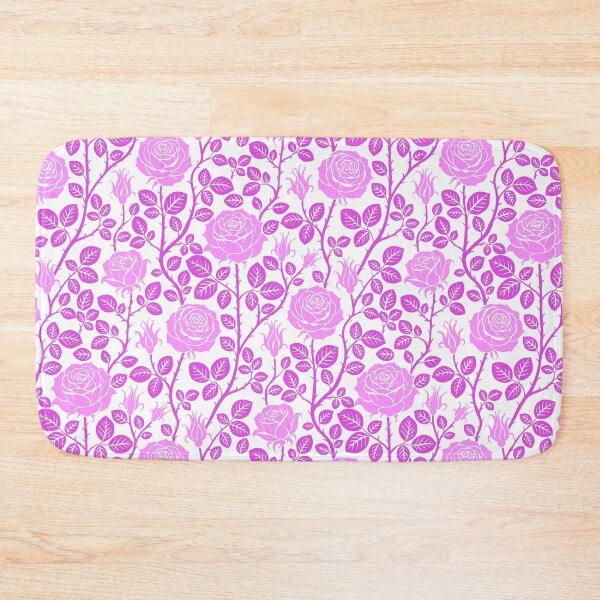 Item preview, Vintage roses in pink on white designed and sold by colorofmagic.