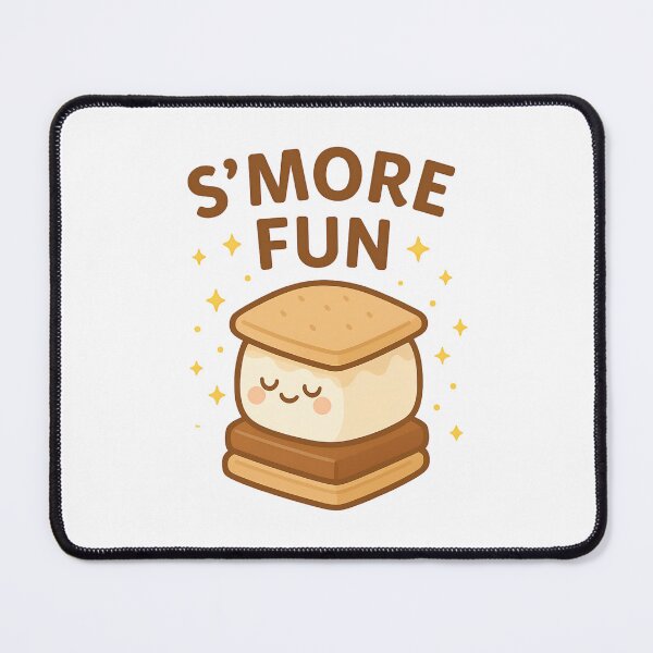 Item preview, S’MORE FUN – Kawaii S’more Cute Marshmallow Camping Pun Design designed and sold by ArtbotsGallery.