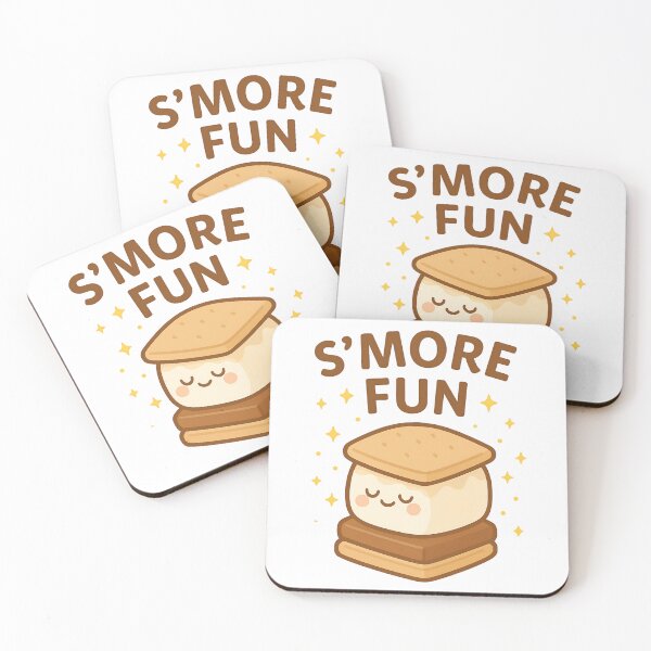Item preview, S’MORE FUN – Kawaii S’more Cute Marshmallow Camping Pun Design designed and sold by ArtbotsGallery.