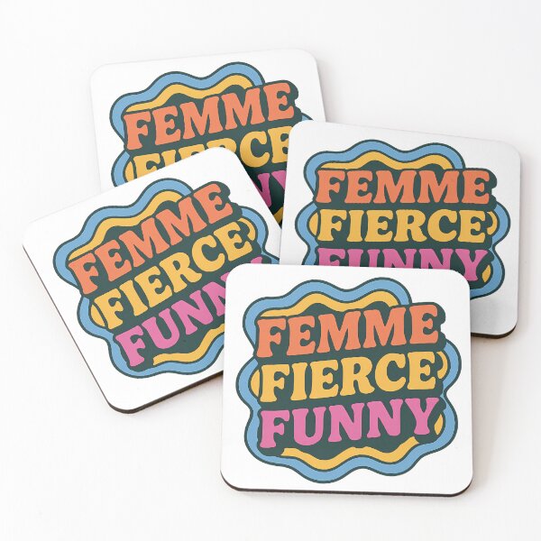 Item preview, Femme Fierce Funny – Retro Pride Design designed and sold by Haus Of Sin.