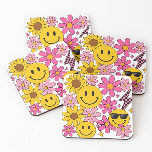 Item preview, Groovie png｜smiley face png｜little girl png｜retro groovie png｜groovie kids｜groovy retro smiley｜smiley faces png｜Groovy kids prints｜Checkered designed and sold by PixelBlooming.