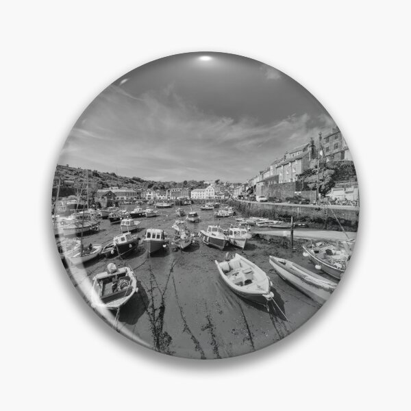 Item preview, Mevagissey Harbour Black and White designed and sold by Alisonchambers2.