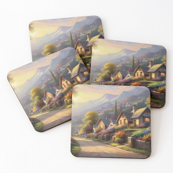 Item preview, Village Street Moments in Paint designed and sold by BlareBlare.