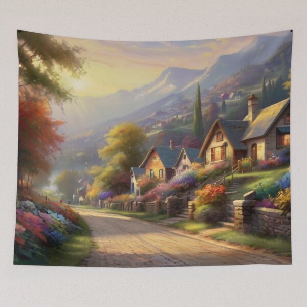 Item preview, Village Street Moments in Paint designed and sold by BlareBlare.