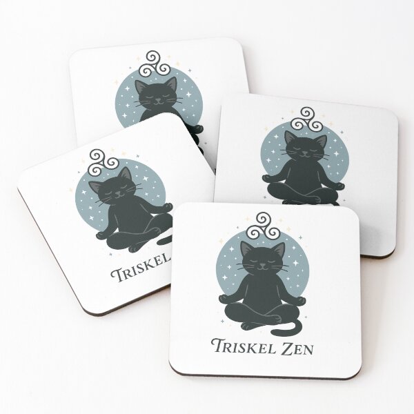 Item preview, meditating cat designed and sold by Triskelzen.
