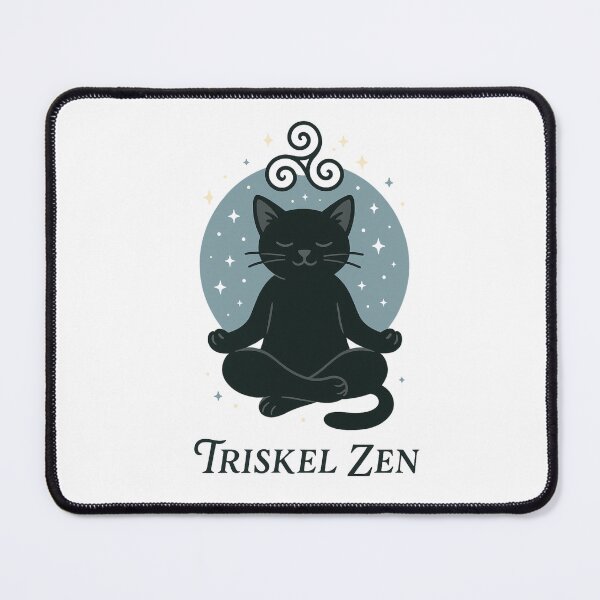 Item preview, meditating cat designed and sold by Triskelzen.