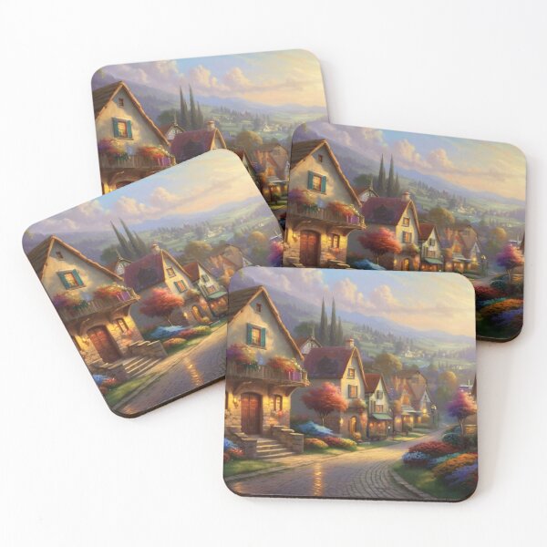 Item preview, Street Corners in the Quiet Village designed and sold by BlareBlare.