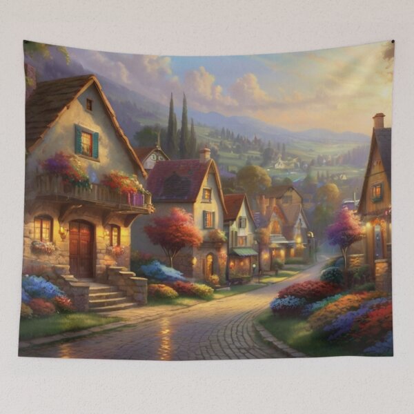 Item preview, Street Corners in the Quiet Village designed and sold by BlareBlare.