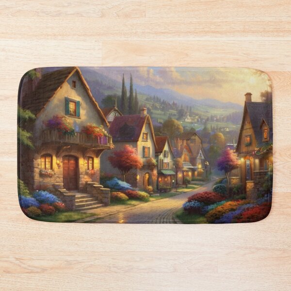 Item preview, Street Corners in the Quiet Village designed and sold by BlareBlare.
