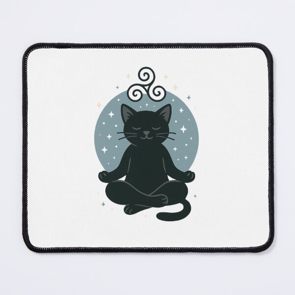 Item preview, meditating cat (unbranded) designed and sold by Triskelzen.
