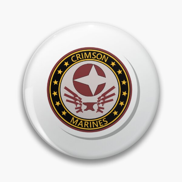 Item preview, Crimson Marines Badge designed and sold by JECBrush.