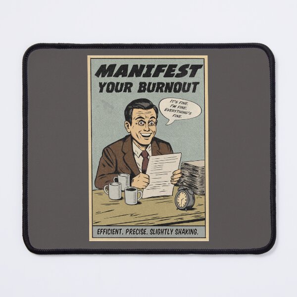 Item preview, Manifest your burnout. Efficiency has never looked this shaky. designed and sold by Yoginath.