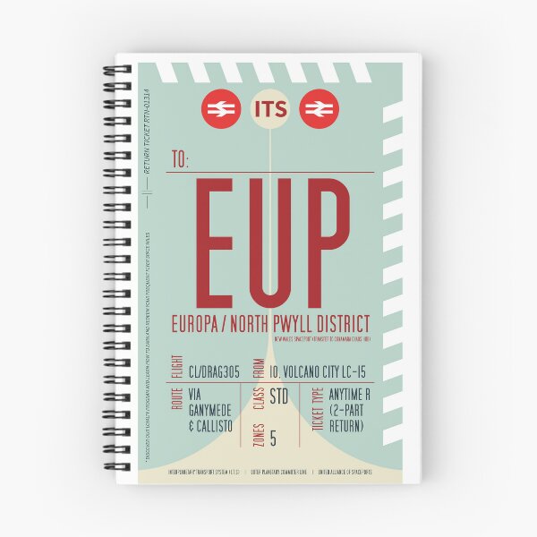 Item preview, Jupiter's Moon Europa Boarding Pass (Interplanetary Space Travel Ticket Collection) designed and sold by BGALAXY.