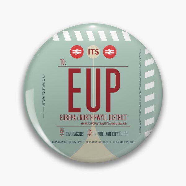 Artikelvorschau, Jupiter's Moon Europa Boarding Pass (Interplanetary Space Travel Ticket Collection) entworfen und verkauft von BGALAXY.