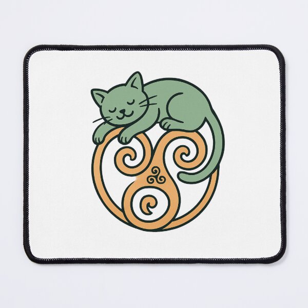 Item preview, cat on triskelion designed and sold by Triskelzen.