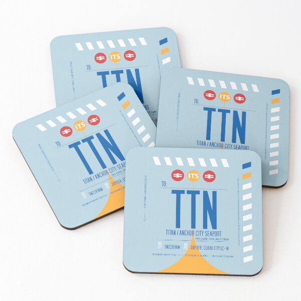 Item preview, Saturn's Moon Titan Boarding Pass (Interplanetary Space Travel Ticket Collection) designed and sold by BGALAXY.