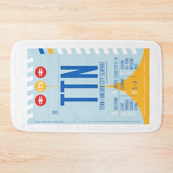 Item preview, Saturn's Moon Titan Boarding Pass (Interplanetary Space Travel Ticket Collection) designed and sold by BGALAXY.