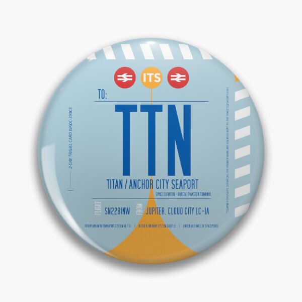Artikelvorschau, Saturn's Moon Titan Boarding Pass (Interplanetary Space Travel Ticket Collection) entworfen und verkauft von BGALAXY.