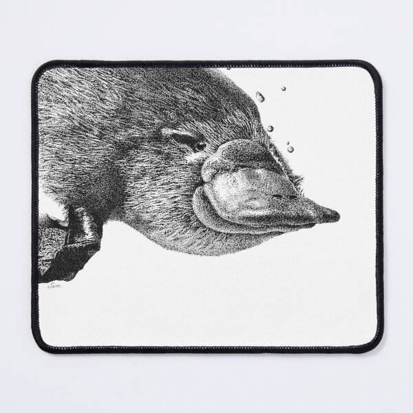 Item preview, Pointillism Platypus – Hand Drawn Australian Wildlife Ink Art designed and sold by Sam Morton - Heart Art.