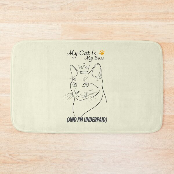 Item preview, My Cat Is My Boss (And I'm Underpaid) designed and sold by musthavewords.